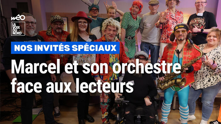 Marcel et son orchestre face aux lecteurs de La Voix du Nord