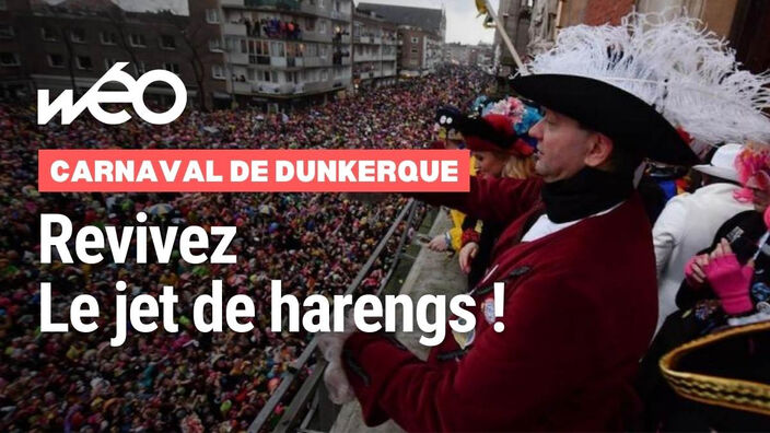 Carnaval de Dunkerque 2025 : revivez le traditionnel lancer de harengs