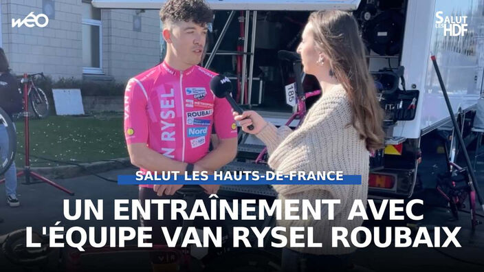 Cyclisme : un entraînement avec l'équipe Van Rysel Roubaix